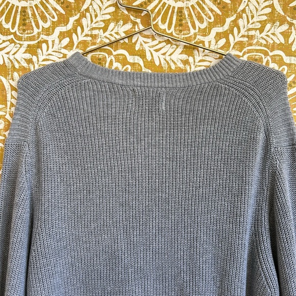 NWT NN07 Knut Crewneck Extra Fine Knit Cotton Pullover Sweater Grey Melange Sz L - Picture 11 of 12